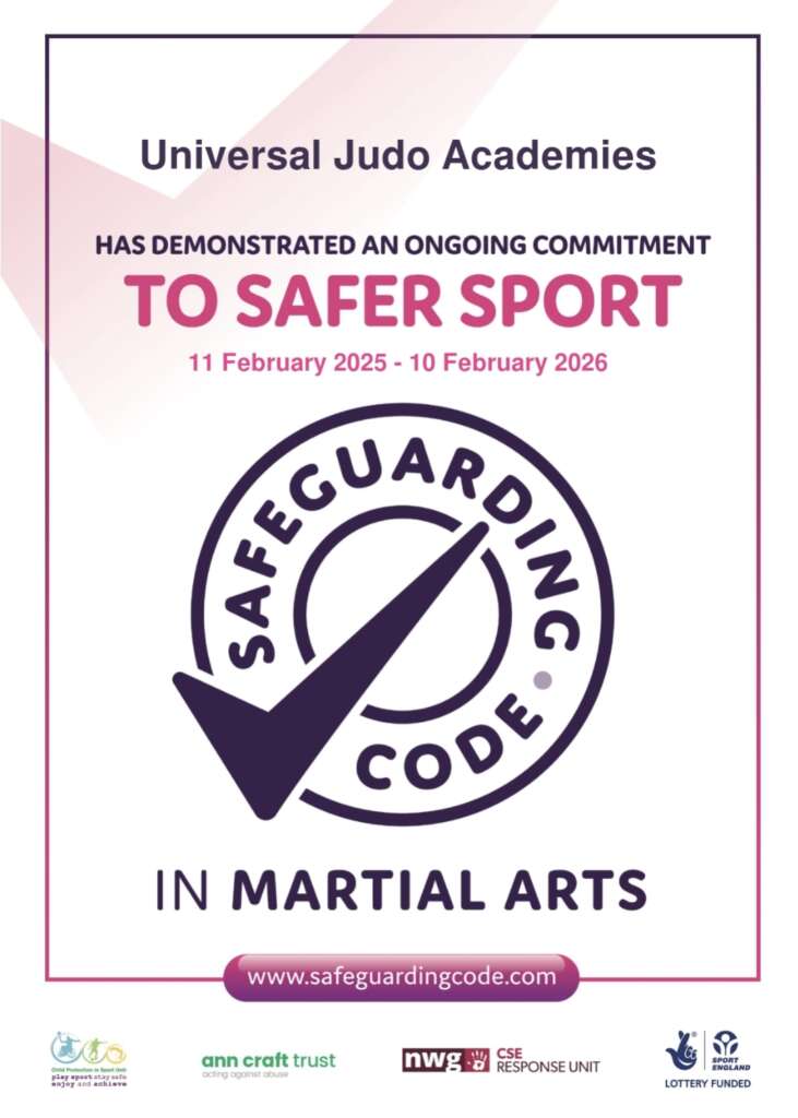 Safeguarding code in martial arts achieved by Universal Judo Academies