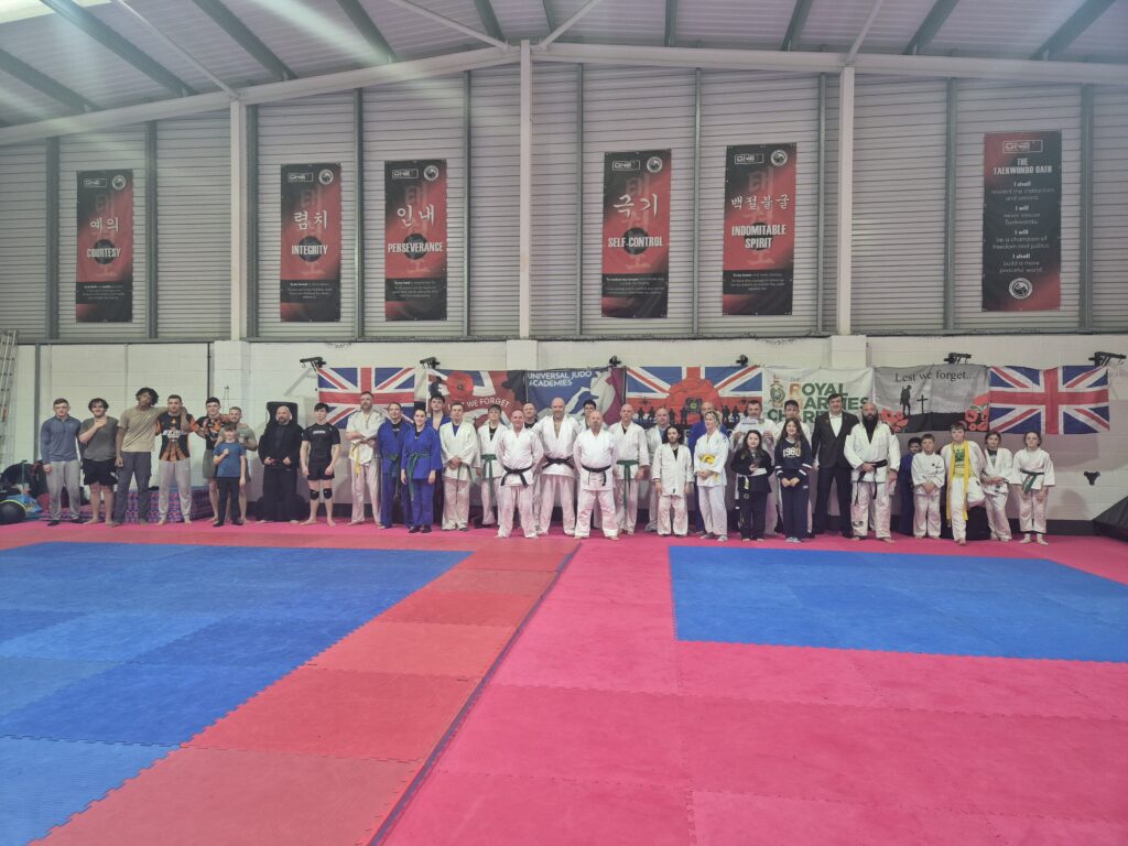 REMEMBRANCE SUNDAY RANDORI 2025 AT UNIVERSAL JUDO ACADEMIES WITH THE ROYAL MARINES CHARITY